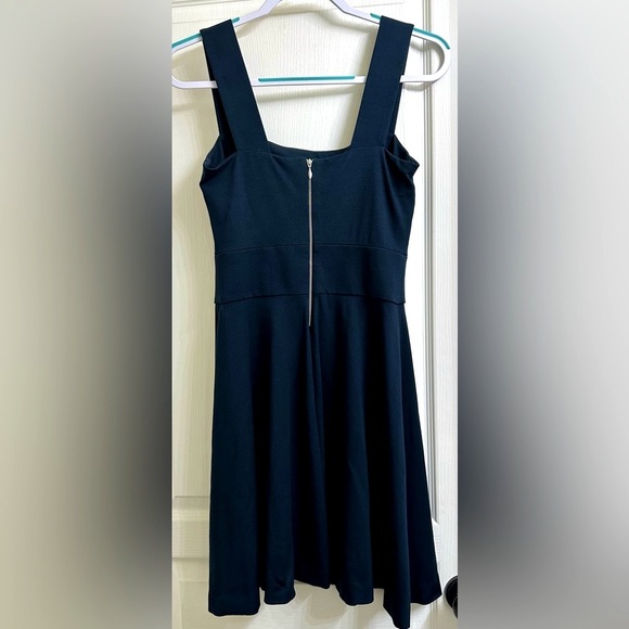 Banana Republic × Milly Collab Square Neck Fit & Flare Navy Knit Dress - Picture 7 of 7